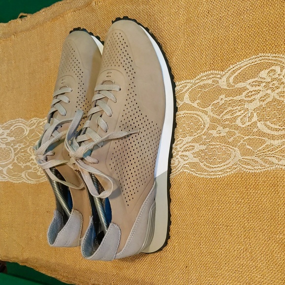 Greats "The Rosen" Perforated Leather Men's Sneakers Sz 13, Grey, Like New - Picture 3 of 8